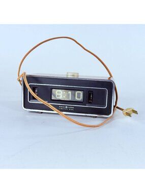 Vintage General Electric Dial Alarm Roll Clock Model 8128K Nostalgia Retro